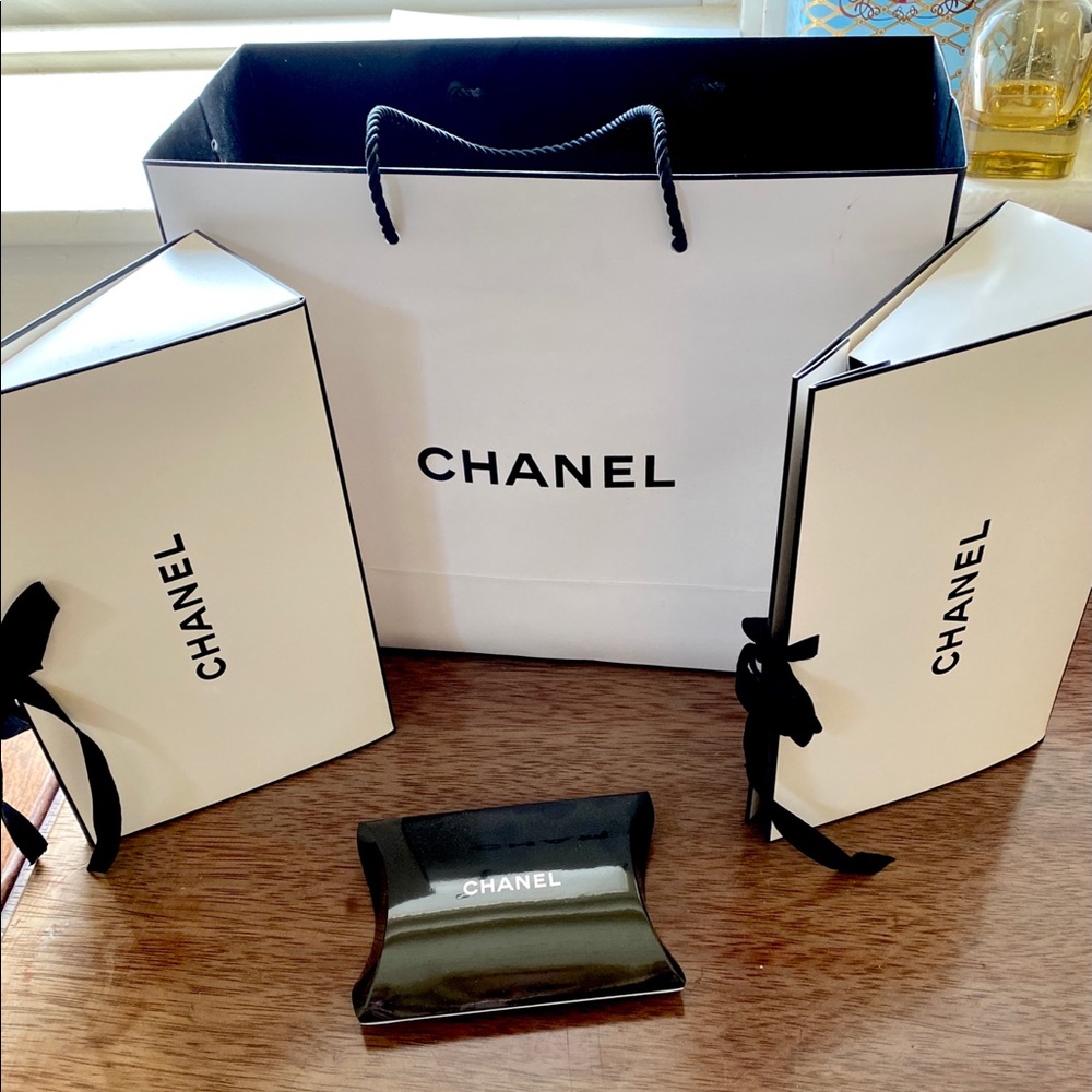 CHANEL Boxes & Shopping Bag FOUR PIECES